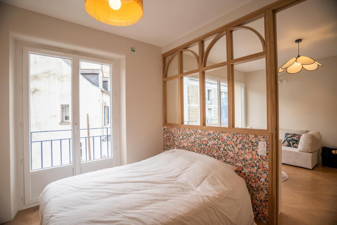 Ferienwohnung T2 Plein Sud - Parking - Balcon Vue Odet - Renove Par Un Architecte Quimper Exterior foto